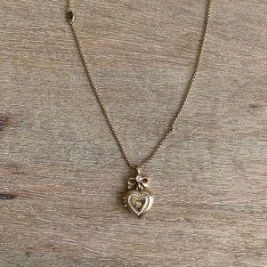 Juicy Couture heart locket necklace